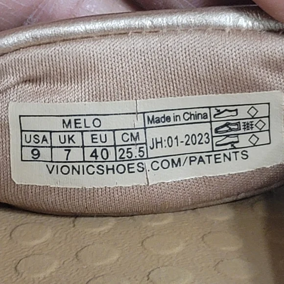 Vionic Women's Melo Leather Toe Post Sandals In Rose Gold Size 9 Elegant - Picture 11 of 11